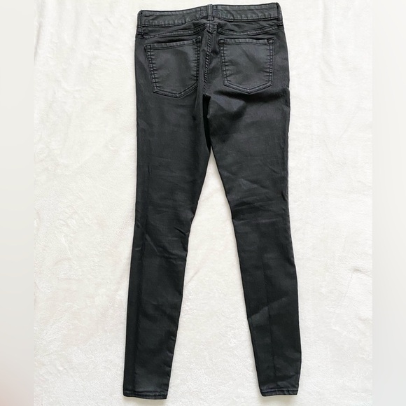 GAP Black Coated Skinny Jeans Size 2 - Picture 4 of 10